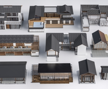 New Chinese Style Appearance Of Commercial Building-ID:979072093