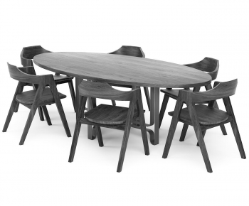Modern Dining Table And Chairs-ID:673690085