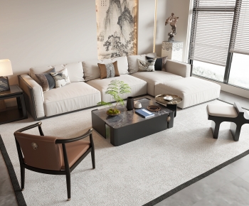 New Chinese Style Sofa Combination-ID:416847946