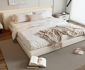 Modern Double Bed-ID:617865092