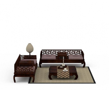 New Chinese Style Sofa Combination-ID:611399893