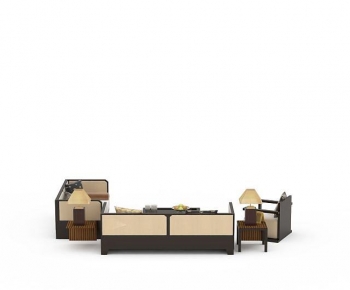 New Chinese Style Sofa Combination-ID:124034888