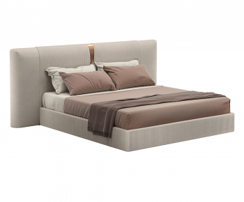 Modern Double Bed-ID:598120933
