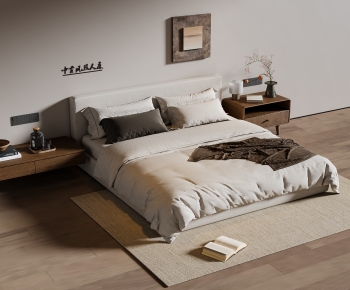 Modern Double Bed-ID:616281031