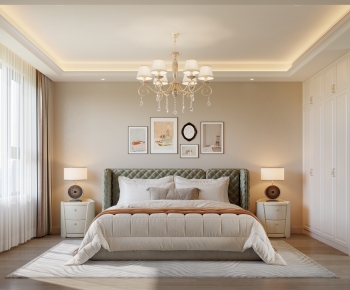 Simple European Style Bedroom-ID:367181063