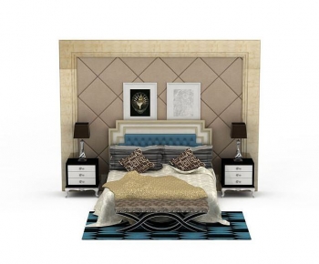 European Style Double Bed-ID:238521104
