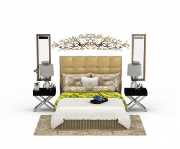 Modern Double Bed-ID:135366922