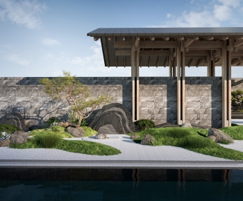 New Chinese Style Courtyard/landscape-ID:405981069