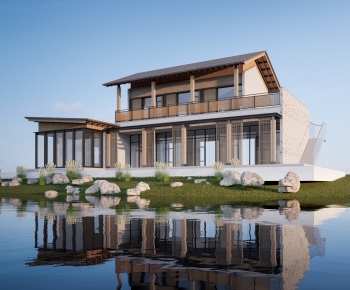 New Chinese Style Appearance Of Commercial Building-ID:347709712