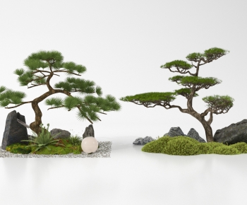 New Chinese Style Plant Landscaping-ID:745950945