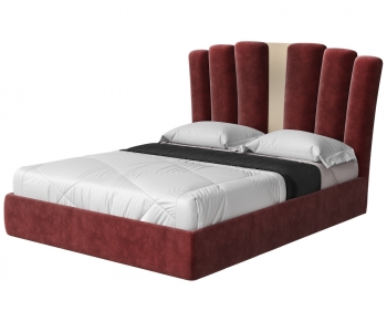 Modern Double Bed-ID:762428056