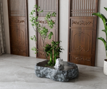 New Chinese Style Plant Landscaping-ID:484404094