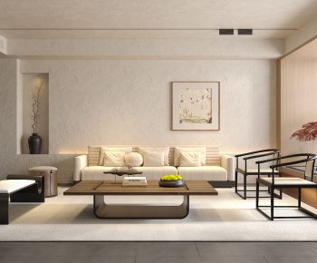 New Chinese Style A Living Room-ID:565632108