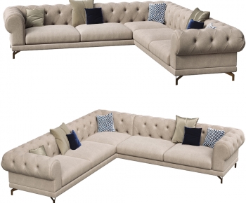 European Style Corner Sofa-ID:737834935