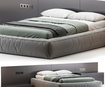 Modern Double Bed-ID:556181915