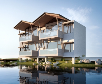 New Chinese Style Appearance Of Commercial Building-ID:361718892
