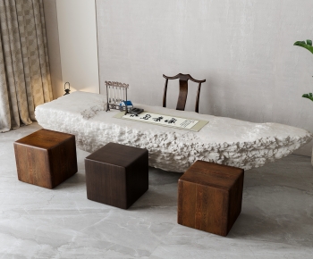 New Chinese Style Computer Desk And Chair-ID:679981958