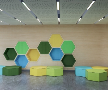 Modern Kindergarten Hall-ID:889679919