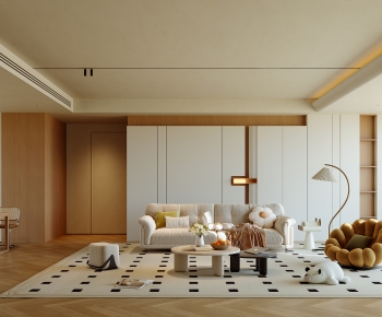 Modern A Living Room-ID:734512092