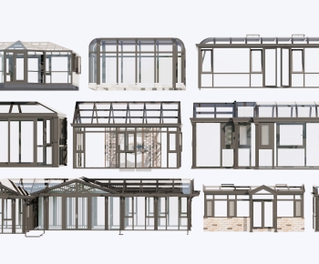 Modern Glass Sunshine Room-ID:783724073