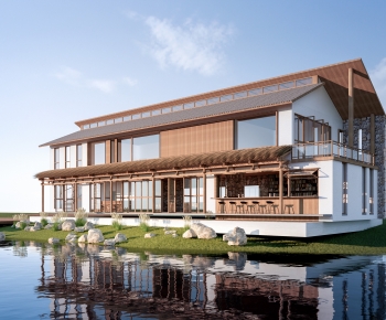 New Chinese Style Building Appearance-ID:941975126