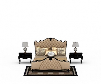 European Style Double Bed-ID:915497063