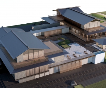New Chinese Style Appearance Of Commercial Building-ID:237361913