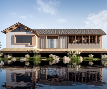 New Chinese Style Appearance Of Commercial Building-ID:303348066