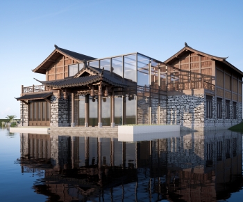 New Chinese Style Appearance Of Commercial Building-ID:820147042