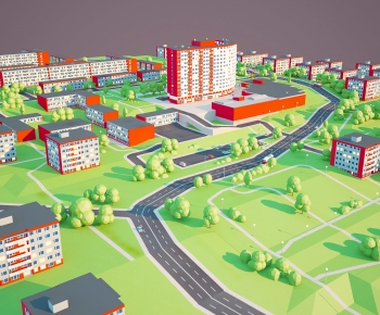 Modern Architectural Bird's-eye View Planning-ID:947500947