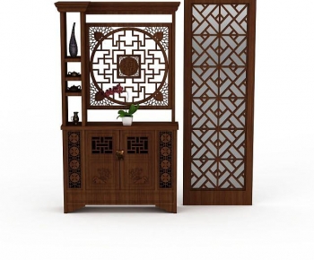 New Chinese Style Entrance Cabinet-ID:828522921