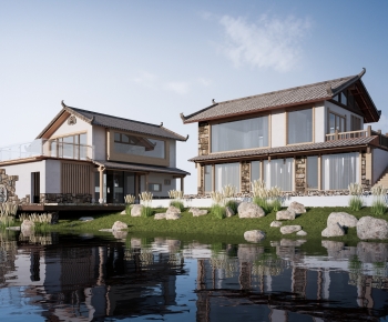 New Chinese Style Appearance Of Commercial Building-ID:986752038