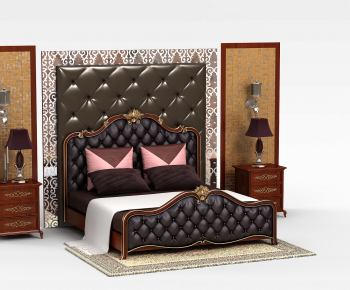 European Style Double Bed-ID:145150906