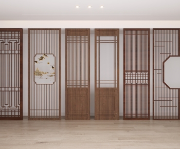New Chinese Style Wooden Screen Partition-ID:476382978