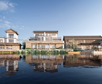 New Chinese Style Appearance Of Commercial Building-ID:764627938