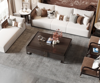 New Chinese Style Sofa Combination-ID:660231117