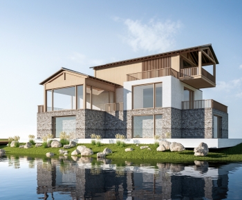 New Chinese Style Appearance Of Commercial Building-ID:370667937