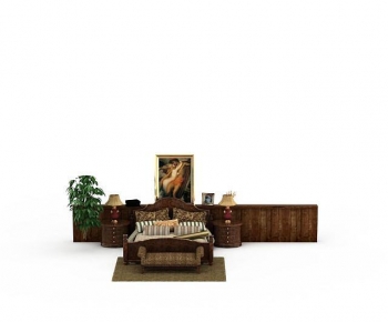 European Style Double Bed-ID:815449957