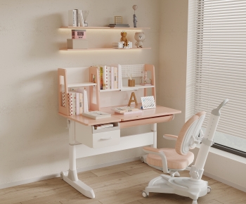 Modern Computer Desk And Chair-ID:849570992