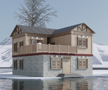 New Chinese Style Appearance Of Commercial Building-ID:817647933