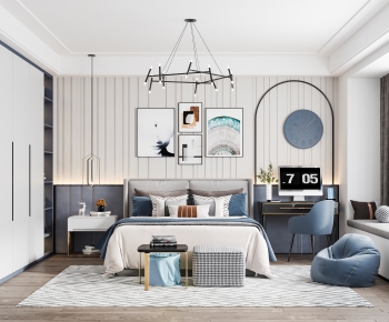 Modern Boy's Room And Son's Room-ID:439183003