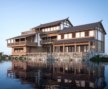 New Chinese Style Appearance Of Commercial Building-ID:751060969