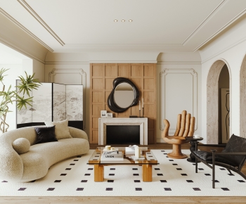 French Style A Living Room-ID:103288895