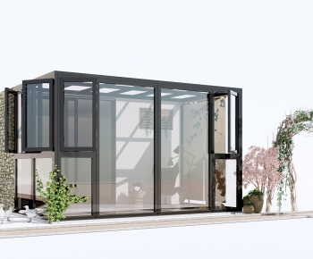 Modern Glass Sunshine Room-ID:928292992