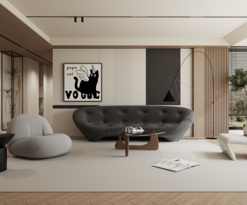 Modern A Living Room-ID:419279105