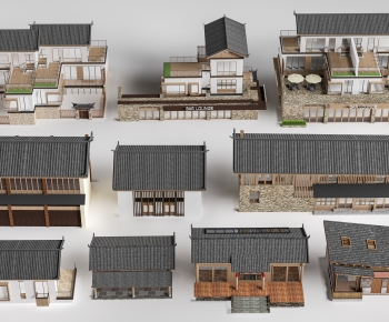 New Chinese Style Appearance Of Commercial Building-ID:500376943
