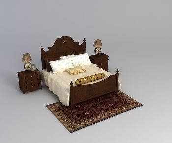 American Style Double Bed-ID:402190922