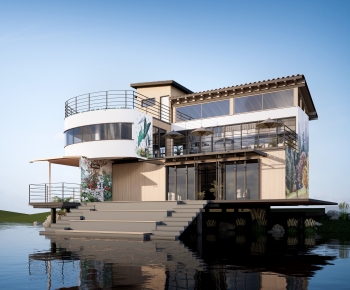 Modern Appearance Of Commercial Building-ID:454022887
