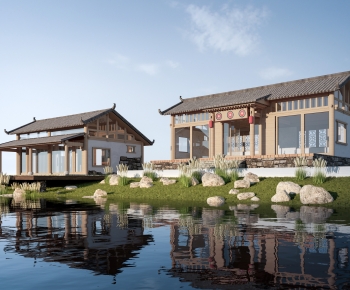 New Chinese Style Appearance Of Commercial Building-ID:295743946