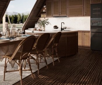 Southeast Asian Style Dining Room-ID:489603046